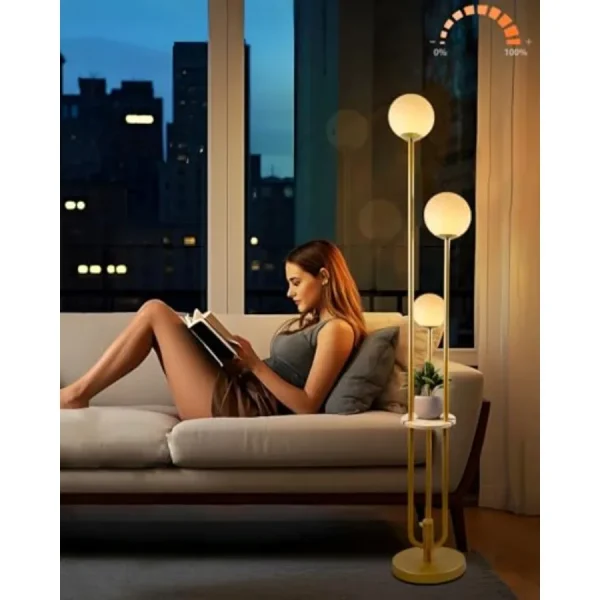 Globe Gold Floor Lamp