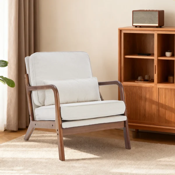 Mid-century Wooden Ergonomic Office Chair