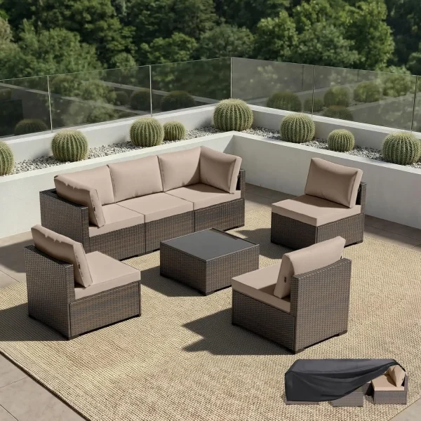 7 Piece  OutdoorPatio Set