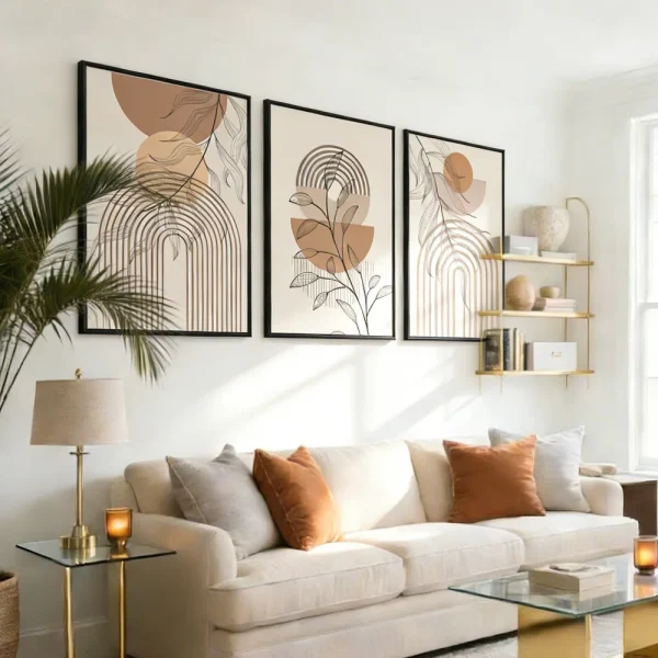 3 pannel Boho Wall Art