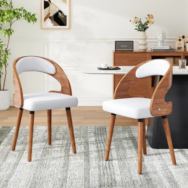 Wood Dining Chairs, Set of 2